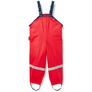 Playshoes Rain Dungarees with 3 Colours Easy Fit Boy's Trousers Red 1.5-2 Years(92cm)