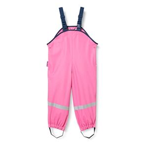 Playshoes Rain Dungarees with 3 Colours Easy Fit Boy's Trousers Pink 7-8 Years(128cm)