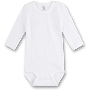 Sanetta 320700 Unisex Baby Babykleidung/ Unterwsche/ Bodys, Weiß (Weiss), Gr. 80