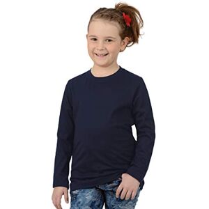 Trigema Girls  Girls 'Long-Sleeved Shirt Long Sleeve Top 100% Cotton Blue 12 Years