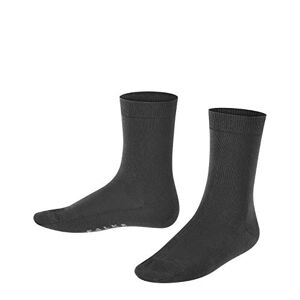 FALKE Unisex Kinder Socken Cotton Finesse K SO Baumwolle einfarbig 1 Paar, Schwarz (Black 3000), 31-34