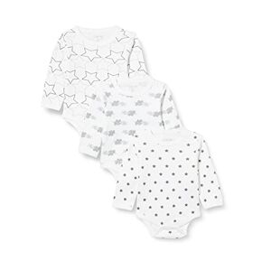 Care Baby Bodysuit, Long-Sleeved, 100% Cotton (Pack of 3)