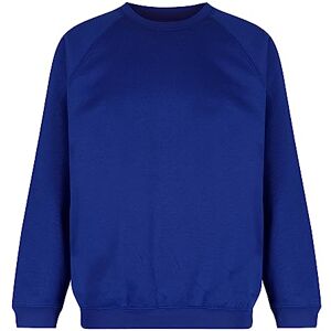 Trutex Limited Unisex Crew Neck Plain Sweatshirt, Cobalt, 9-10 Years (Manufacturer Size: 25-27