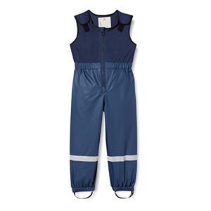 Playshoes rain suit for children, rain overall fleece bib, blue (11 marine), 98