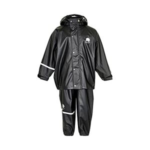 Celavi Unisex Basic Suit Solid Raincoat, Black, 80 cm