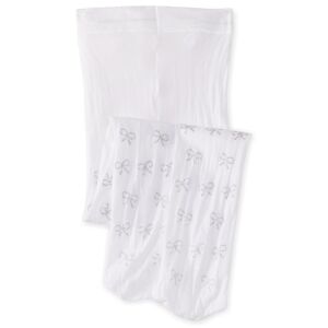 Country Kids Mädchen Lurex Bow Strumpfhose, Weiß (White), 98 (Herstellergröße:3-5 Years)