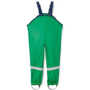 Playshoes Girl's Waterproof Rain Dungarees With Fleece Lining Rain Trousers, Green, 3 Years (Manufacturer Size:2-3 Years (98 cm))