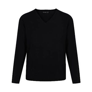 Trutex Limited Boy's Cotton V Neck Plain Jumper, Black, 12 Years (Manufacturer Size: X-Small)