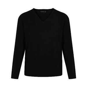 Trutex Limited Boy's Cotton V Neck Plain Jumper, Black, 5-6 Years (Manufacturer Size: 22-23