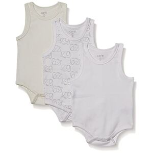 Care Baby Bodysuit Sleeveless Pack of 3 Offwhite (200), 80