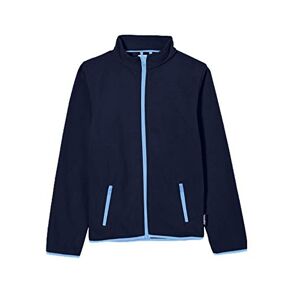Playshoes Unisex Children's Fleece Jacket, Contrasting Colour (Kinder Fleece-jacke Farbig Abgesetzt) Blue (marine 11), size: 80