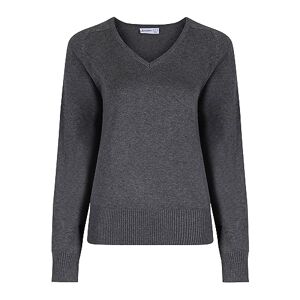 Trutex Limited Girl's Cotton Fit Jumper Plain Jumper, Marl Grey, 9-10 Years (Manufacturer Size: 25-27