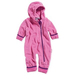 Playshoes Unisex Baby Fleece Jumpsuit in Maritime Stripes Pattern, Breathable With Long Zip And Hood, coloured 62