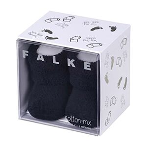 FALKE Unisex Baby Erstling SO Box Calf Socks, Blue (Darkmarine), 9-12 Months (Manufacturer size:62/68)