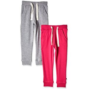 MAGIC KIDS WEAR Jogging Bottoms Children's and Babies Cotton, Pack of 2, Dark Pink/Grey (577), 98