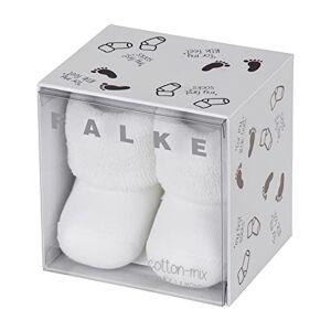FALKE Unisex Baby Erstling SO Box Calf Socks, White (White), 0-3 Months (Manufacturer size:62/68)