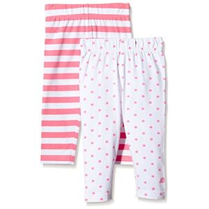 Twins Baby Girls Leggings, 2-Pack, Multicoloured (Morning Glory/Weiss ), 2-4 Months (Manufacturer size: 62)
