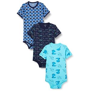 Care Short-Sleeved Baby Bodysuit for Boys and Girls in a Pack of 3 and 6