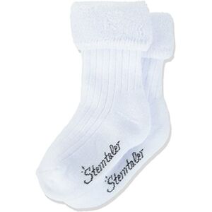 Sterntaler Baby Girls Baby-Söckchen uni Calf Socks, White (Weiß 500), 3 (Manufacturer size: 16)