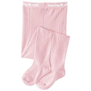 Country Kids Girls Luxury Cotton Tights, Pink, 3-5 Years
