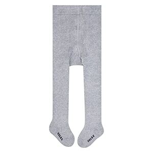 FALKE Baby Girls Soft Plush Plain Tights, Grey (Light Grey 3400), 9-12 Months (Manufacturer size: 80-92)