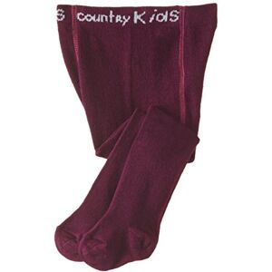 Country Kids Baby-Mädchen Luxury Cotton Tight Strumpfhose, Violett (Aubergine), 80 (Herstellergröße: 6-12 Months)