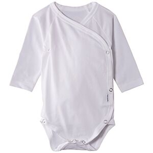 Claesen's Unisex Baby CLN 01 Newborn Long Sleeve Romper, White, 0-3 Months (Manufacturer Size:X-Small)