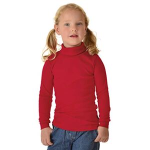 Trigema Girl's Pullover  Girls Long Sleeve Turtle Neck Ski/Sport Red 6 Years