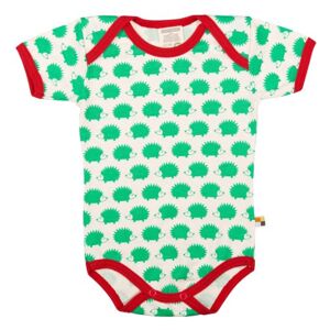 loud + proud Baby Girls' Animal Print Romper Green Grün (verde ve) 0-3 Months