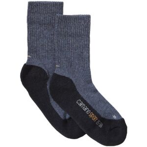 Camano children 2 pairs of sports socks with reinforced heel and lace boys & girls stockings, size. 39-42, blue (jeans + navy 04)