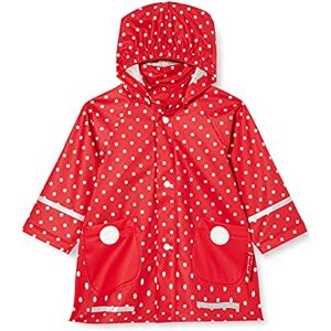 Playshoes Unisex Children's Rain Jacket, Windproof and Waterproof Raincoat, Rain Wear, Red Spots