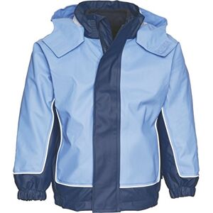 Playshoes Boy's Kids Waterproof with Removable Fleece Jacket Raincoat, Blue (Navy/Blue), 9-12 Months (Manufacturer Size:80cm)