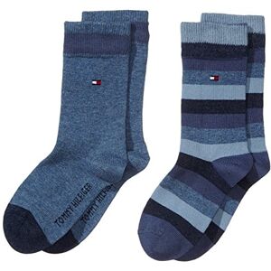 Tommy Hilfiger Kinder Classic Socken, Marineblau, 31/34 (2er Pack)