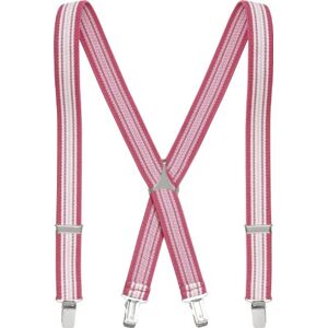 Playshoes Unisex Kids Fully Adjustable Elasticated Striped Suspenders Braces, Pink (Pink/Rose), 70 cm