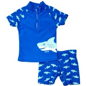 Playshoes Swimming Set, Two-Piece Swimwear, Swimming Shirt, Swimming Shorts, Unisex, Children's, UV Protection, Shark