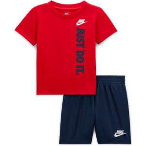 Nike Sportswear-shortssæt i french terry til babyer (12-24 mdr.) - blå blå 18M