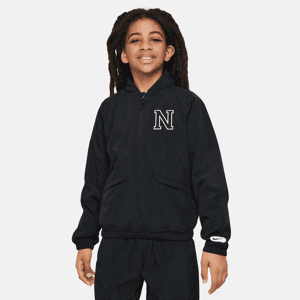 Nike Athletics Repel-træningshættetrøje med 1/2 lynlås til større børn (drenge) - sort sort XL