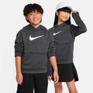 Nike Multi+ Therma-FIT-pullover-hættetrøje til større børn - sort sort S