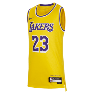 LeBron James Los Angeles Lakers 2023/24 Icon Edition Nike NBA Swingman-trøje til større børn (drenge) - gul gul XL