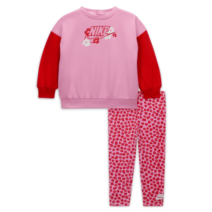 Nike Floral-sæt med leggings til babyer (12-24 M) - Pink Pink 12M