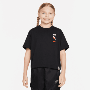 Nike Sportswear-T-shirt til større børn (piger) - sort sort XL