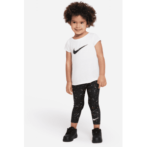 Nike-sæt med T-shirt og leggings til babyer (12-24 mdr.) - sort sort 12