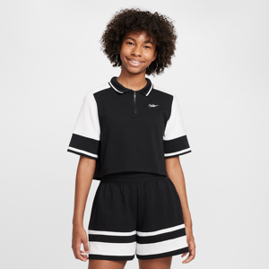 Nike Sportswear-croptop til piger - sort sort M