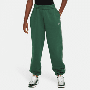 Nike Sportswear-bukser i fleece til større børn (piger) - grøn grøn M