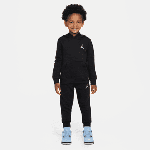 Jordan-sæt med hættetrøje og bukser til småbørn - sort sort 3T