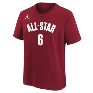 LeBron James Los Angeles Lakers All-Star Essential Nike NBA-T-shirt til større børn (drenge) - rød rød L