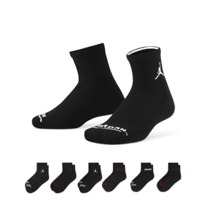 Jordan-ankelstrømper til mindre børn (6 par) - sort sort 7-9