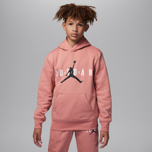 Jordan pullover-hættetrøje til større børn - Pink Pink M
