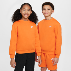 Nike Sportswear Club Fleece-sweatshirt til større børn - Orange Orange XS