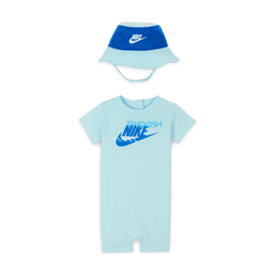 Nike Sportswear PE-sæt med buksedragt og bøllehat til babyer (0-9 M) - blå blå 0-3M